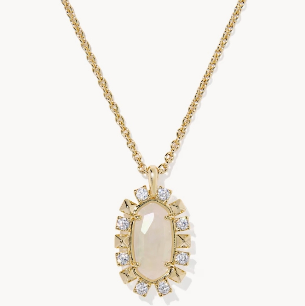 Kendra Scott Shanley Gold Pendant Necklace New